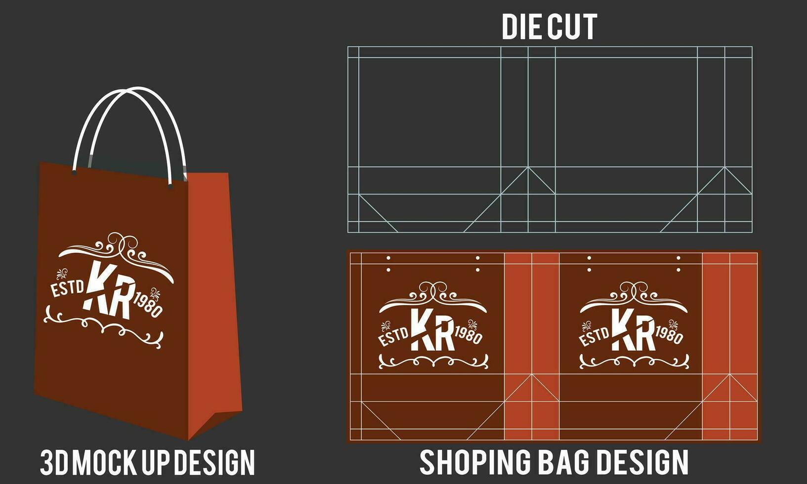 Shopping bag mockup.  blank paper bags. shopping product package for corporate brand template. vector