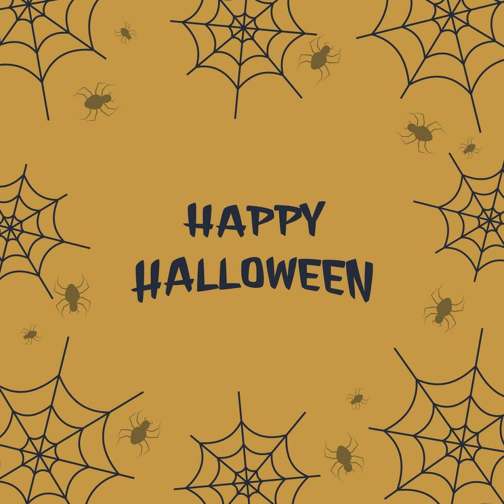 happy halloween background, vector design for poster, social media, greeting card.