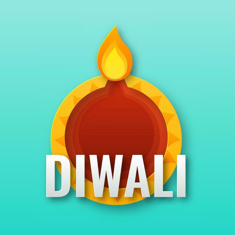 Happy Diwali Hindu festival design vector