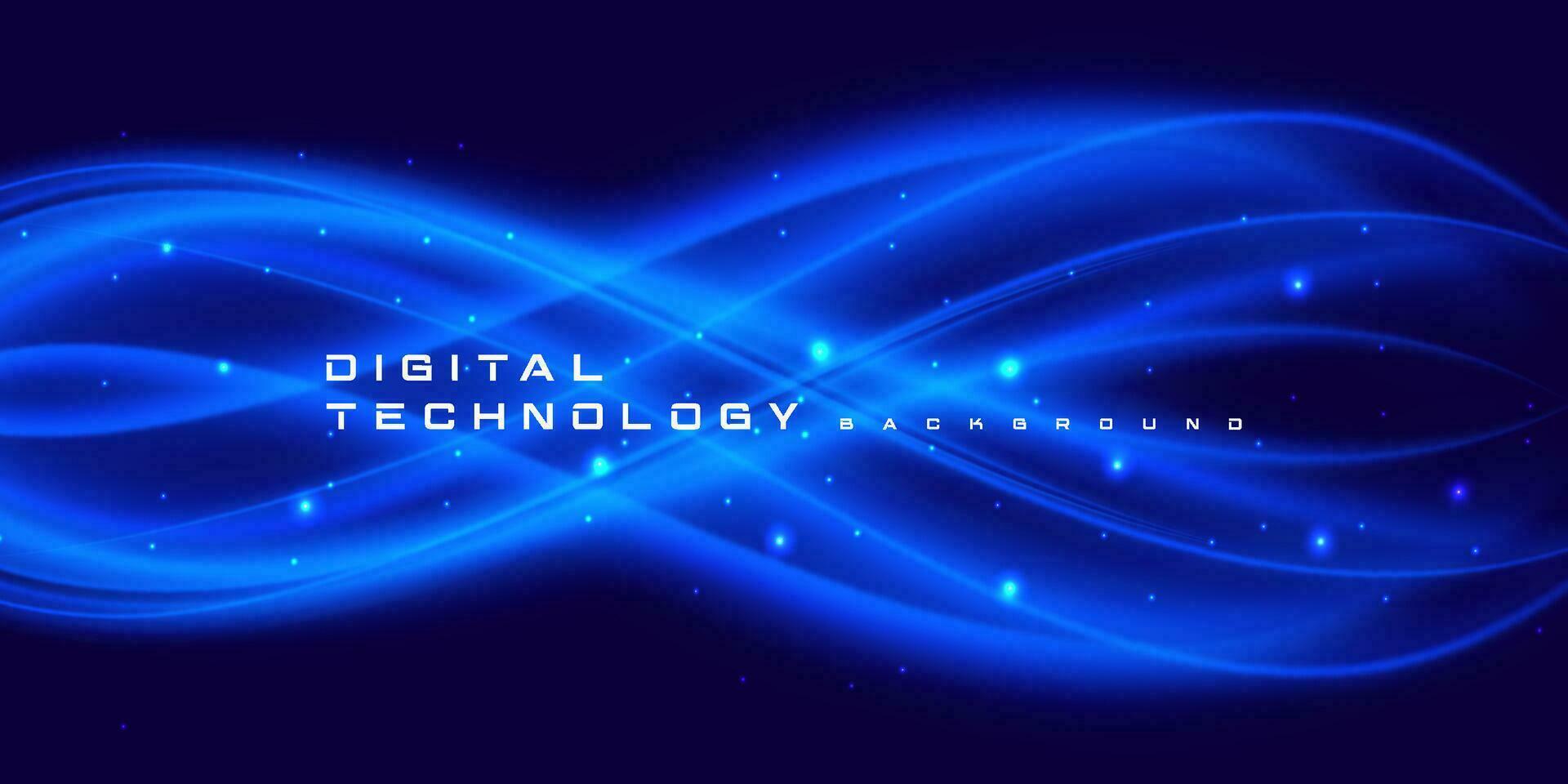 Digital technology speed connect blue background, cyber nano information, abstract communication, innovation future tech data, internet network connection, Ai big data, line dot illustration 3d vector