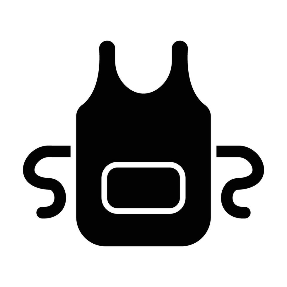 Apron Vector Glyph Icon For Personal And Commercial Use.