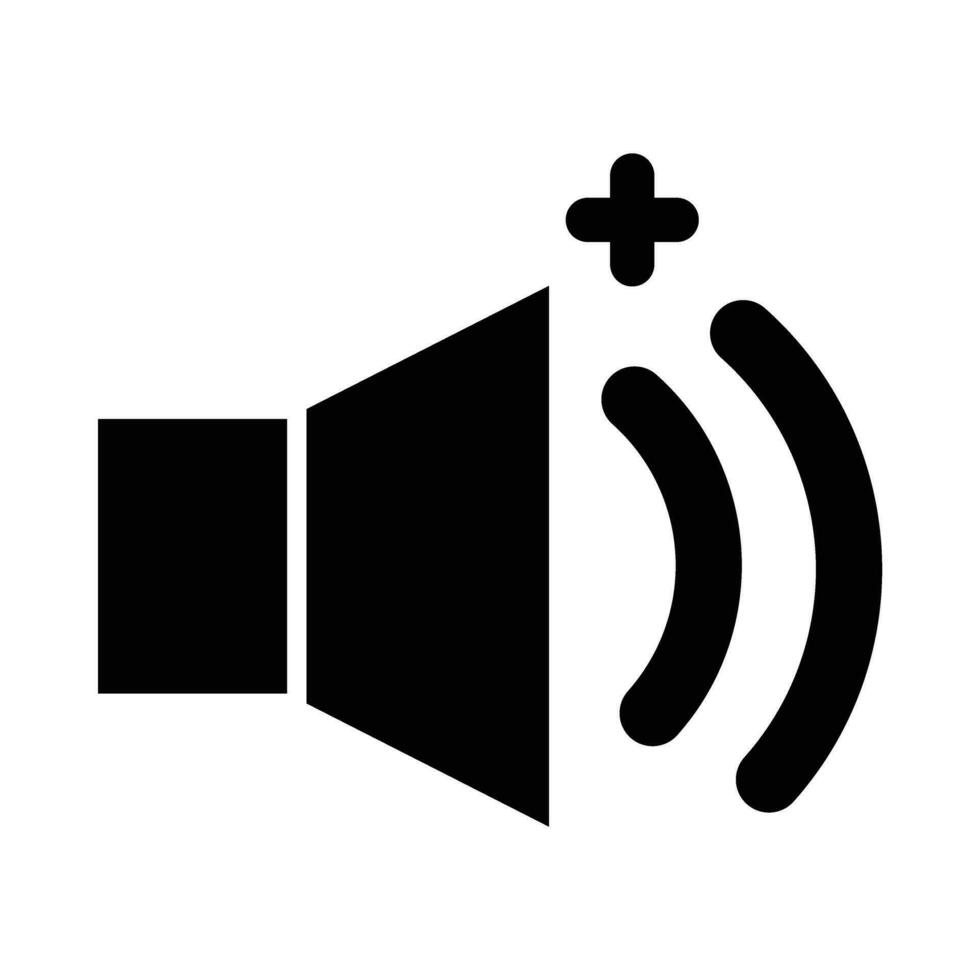Volume Up Vector Glyph Icon For Personal And Commercial Use.