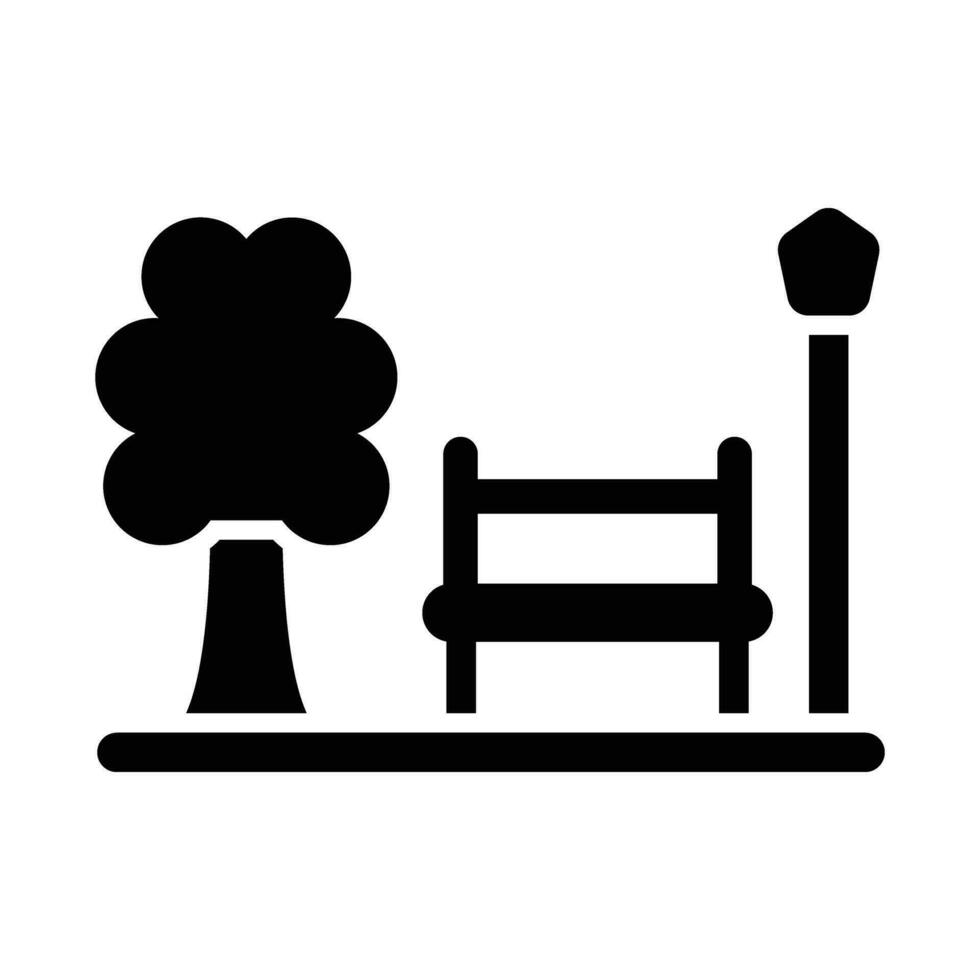 Public Place Vector Glyph Icon For Personal And Commercial Use.