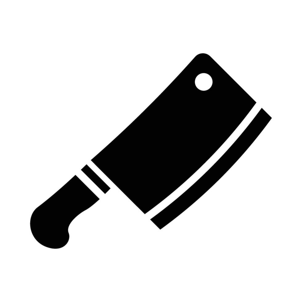 Butcher Knife Vector Glyph Icon For Personal And Commercial Use.