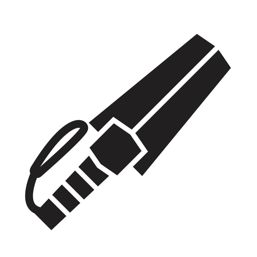 Metal Detector Vector Glyph Icon For Personal And Commercial Use.
