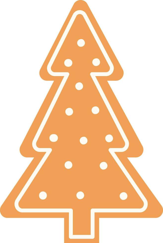 árbol de navidad de pan de jengibre vector