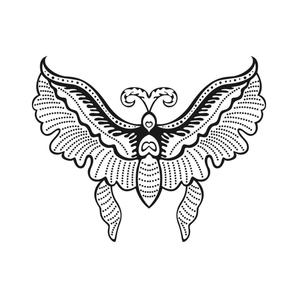 Javanese butterfly icon vector image illustration