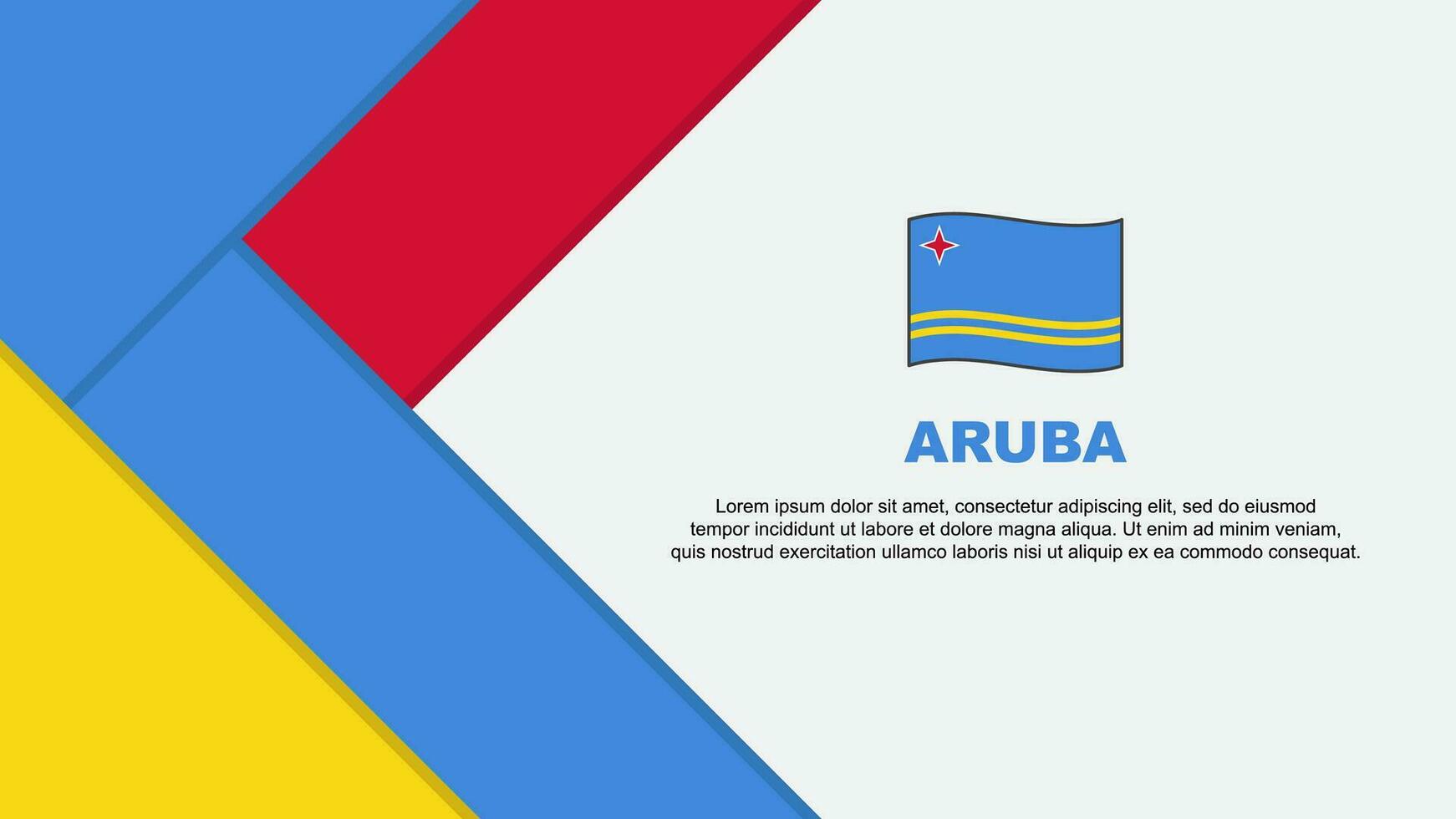 aruba bandera resumen antecedentes diseño modelo. aruba independencia día bandera dibujos animados vector ilustración. aruba ilustración