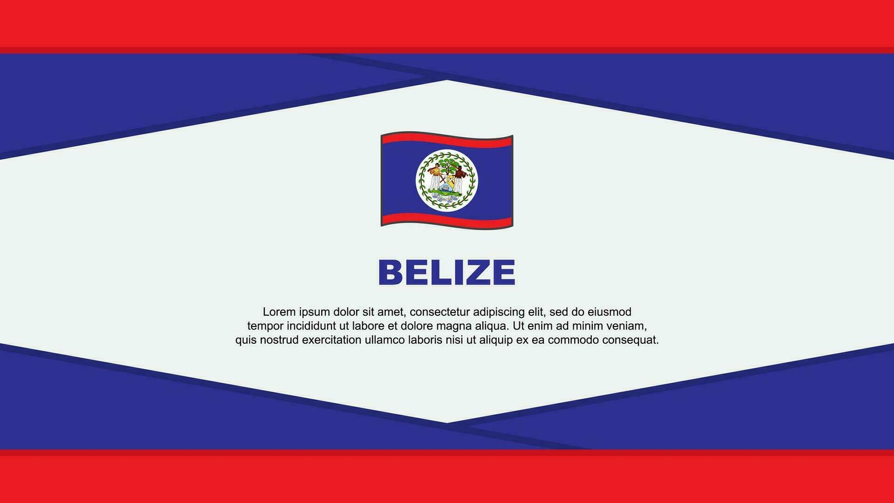 belice bandera resumen antecedentes diseño modelo. belice independencia día bandera dibujos animados vector ilustración. belice vector