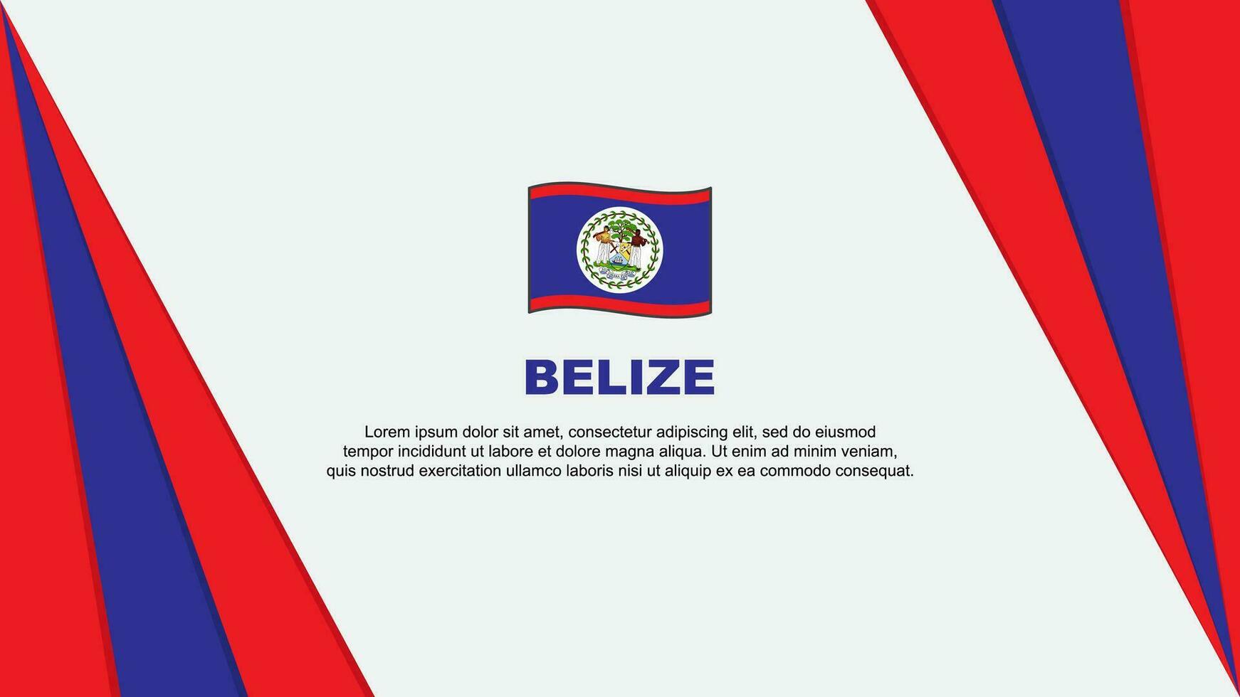 belice bandera resumen antecedentes diseño modelo. belice independencia día bandera dibujos animados vector ilustración. belice bandera