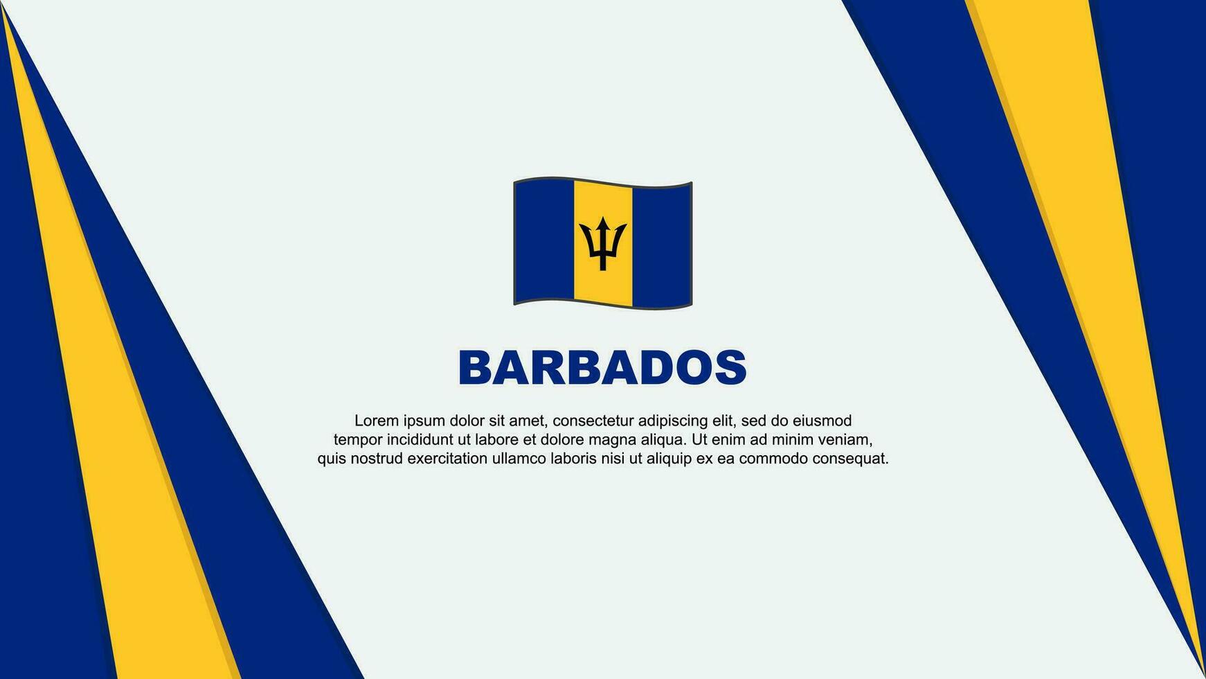 barbados bandera resumen antecedentes diseño modelo. barbados independencia día bandera dibujos animados vector ilustración. barbados bandera