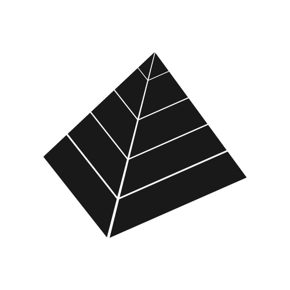 Pyramid vector icon