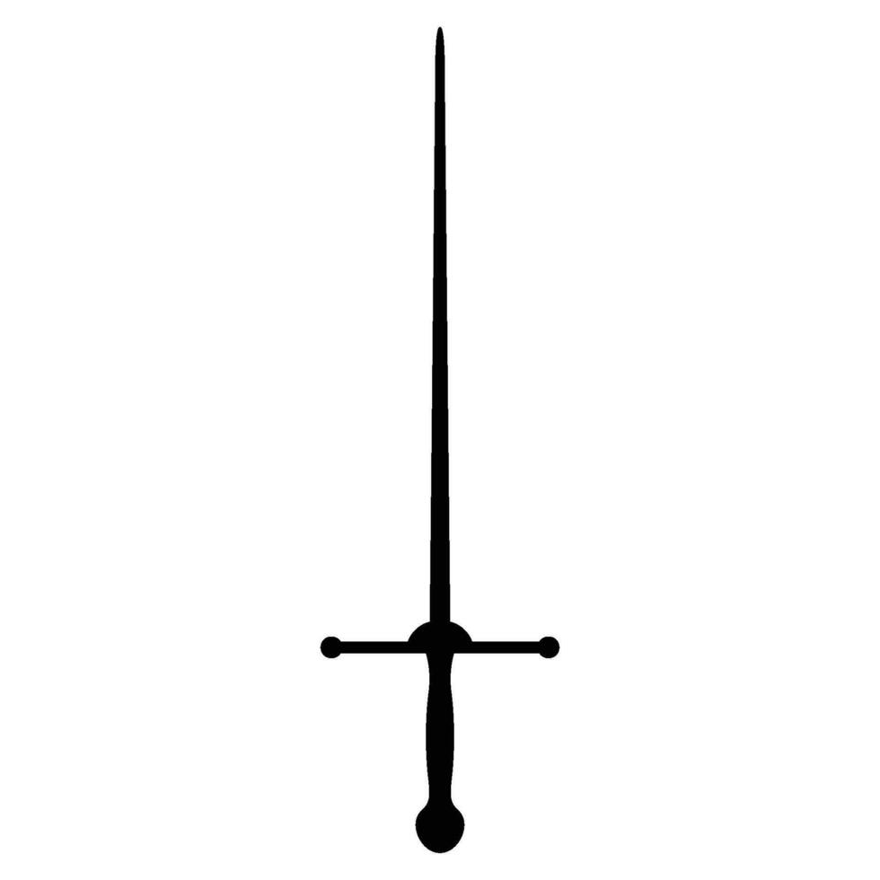 fencing sword icon vector