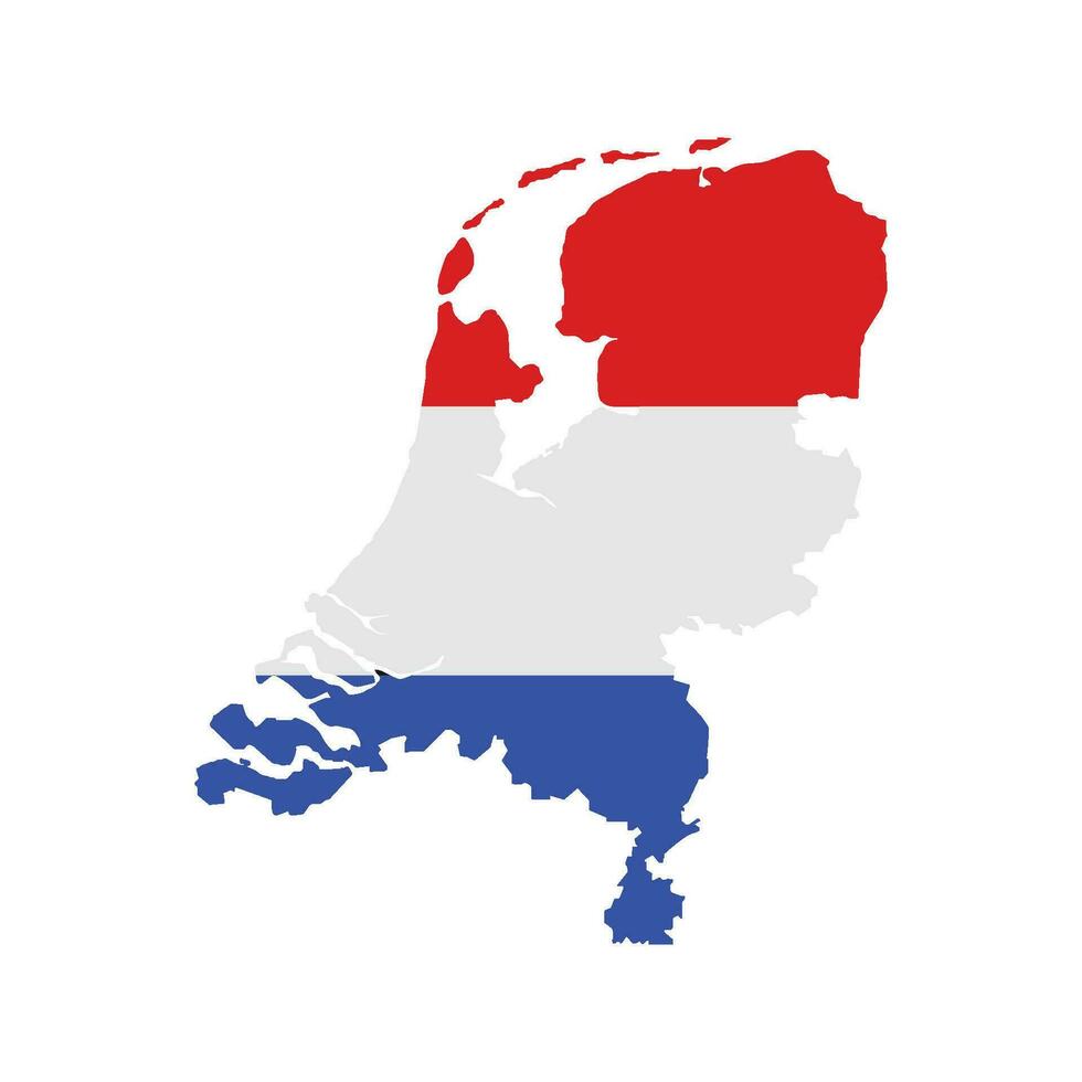 Netherlands map icon vector