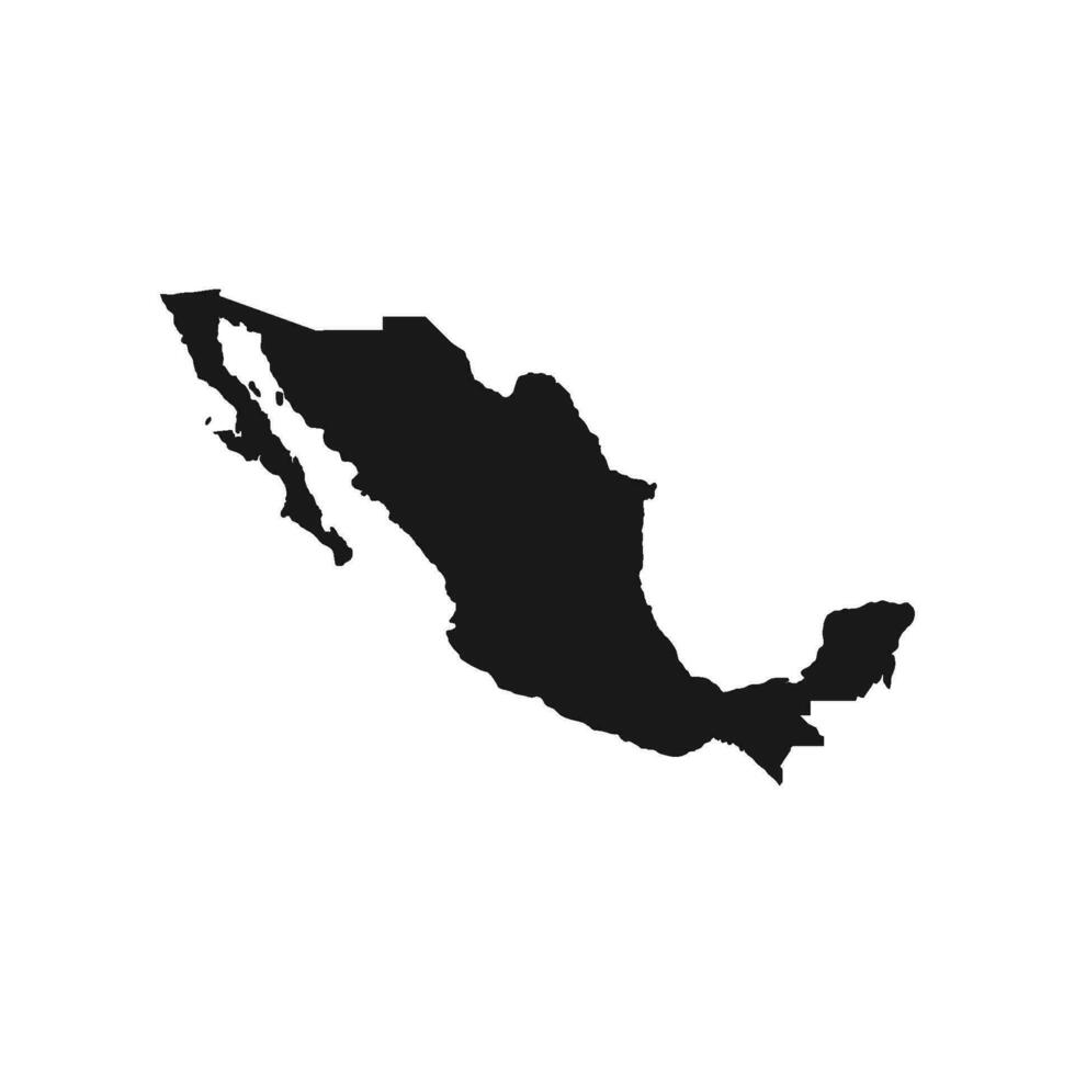 mapa de mexico icono vector