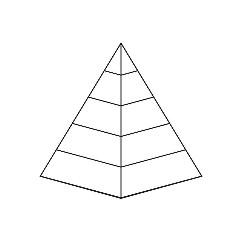 Pyramid vector icon