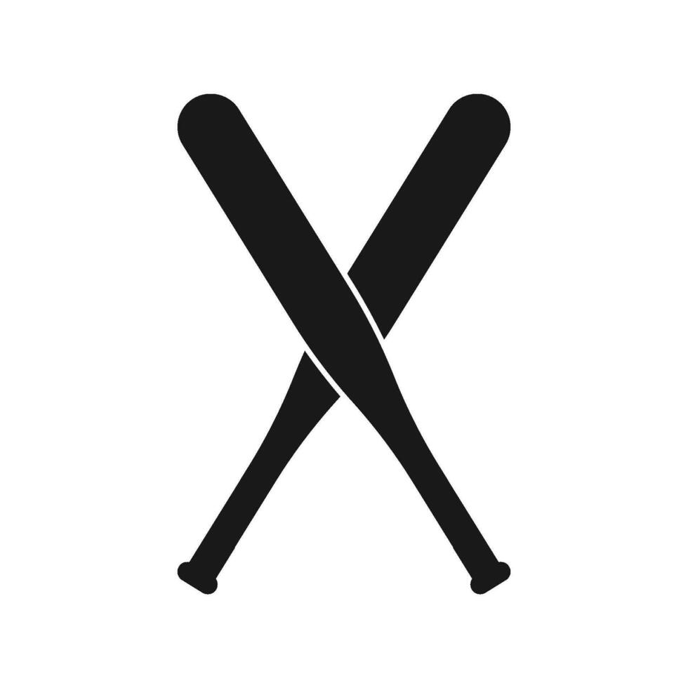 cricket bat icon vector