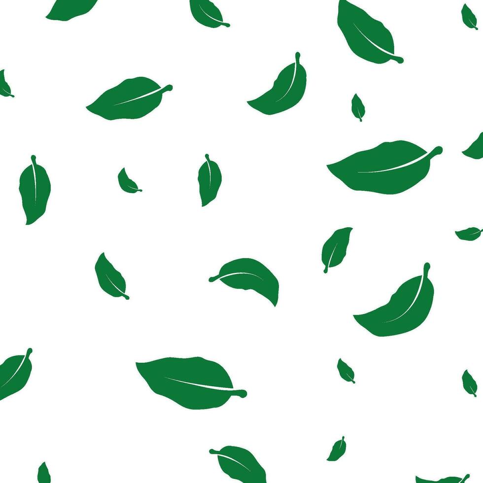 background icon of scattered leaves vector