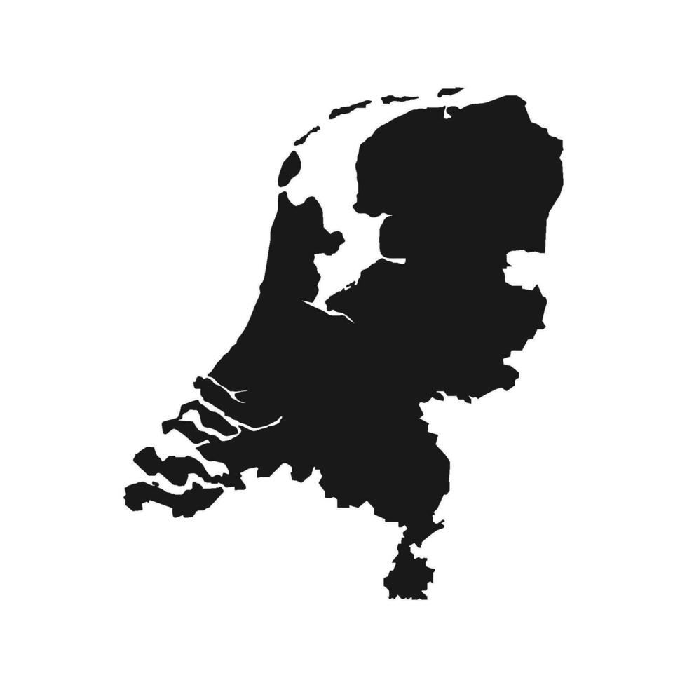 Netherlands map icon vector