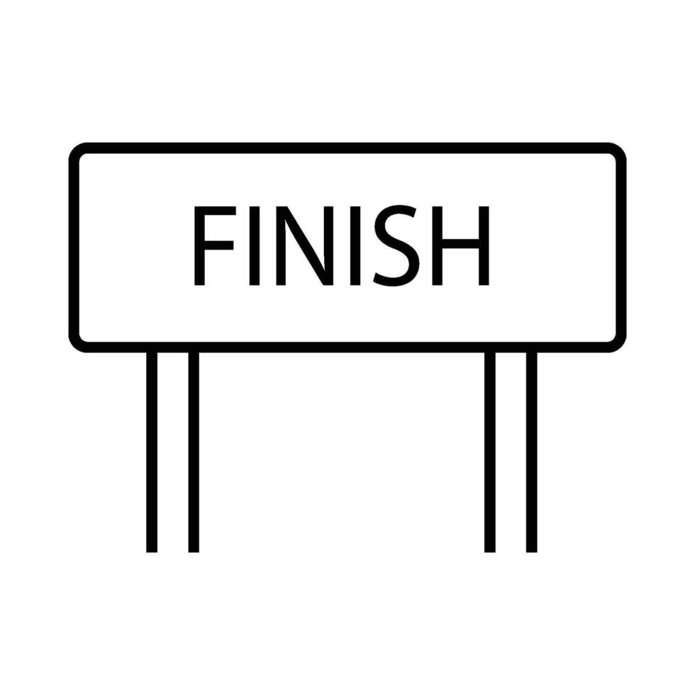 finish icon vector