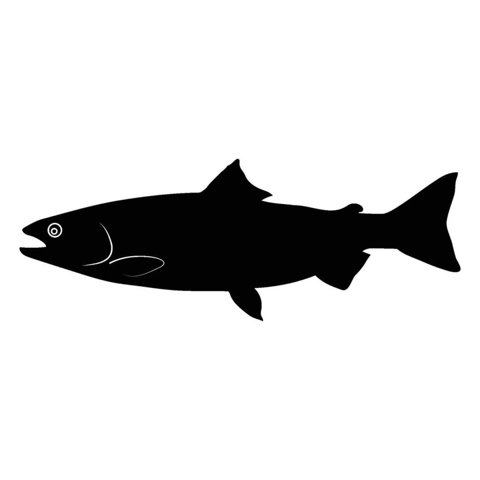 salmón pescado icono vector