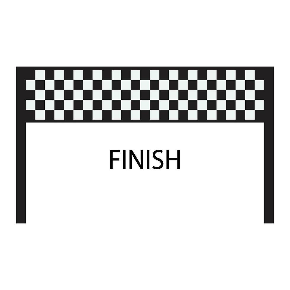 finish icon vector
