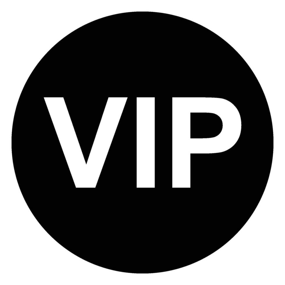 VIP icon vector