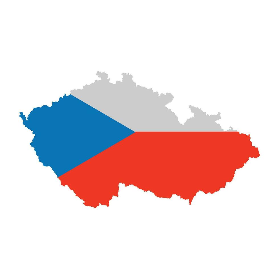 Czech map icon vector