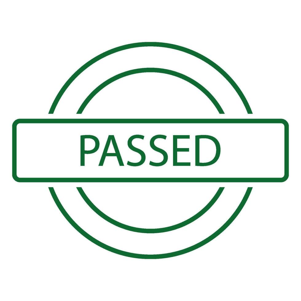 passed quality icon vector