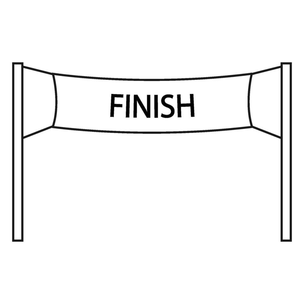 finish icon vector