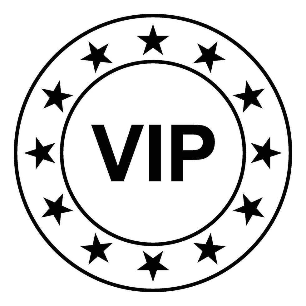 VIP icon vector