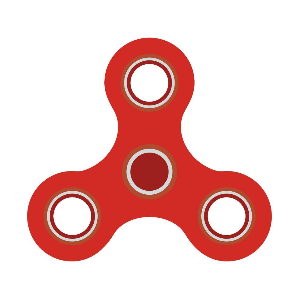 Spinner fidget hand. Spinner toy anti stress, relaxation and rotation, vector illustration