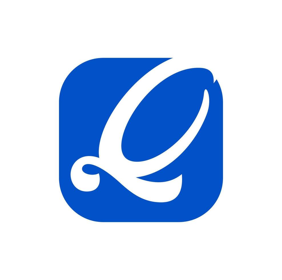 Q brand name initial letter icon. vector