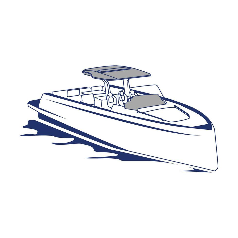 boat vector illustration, boat logo template