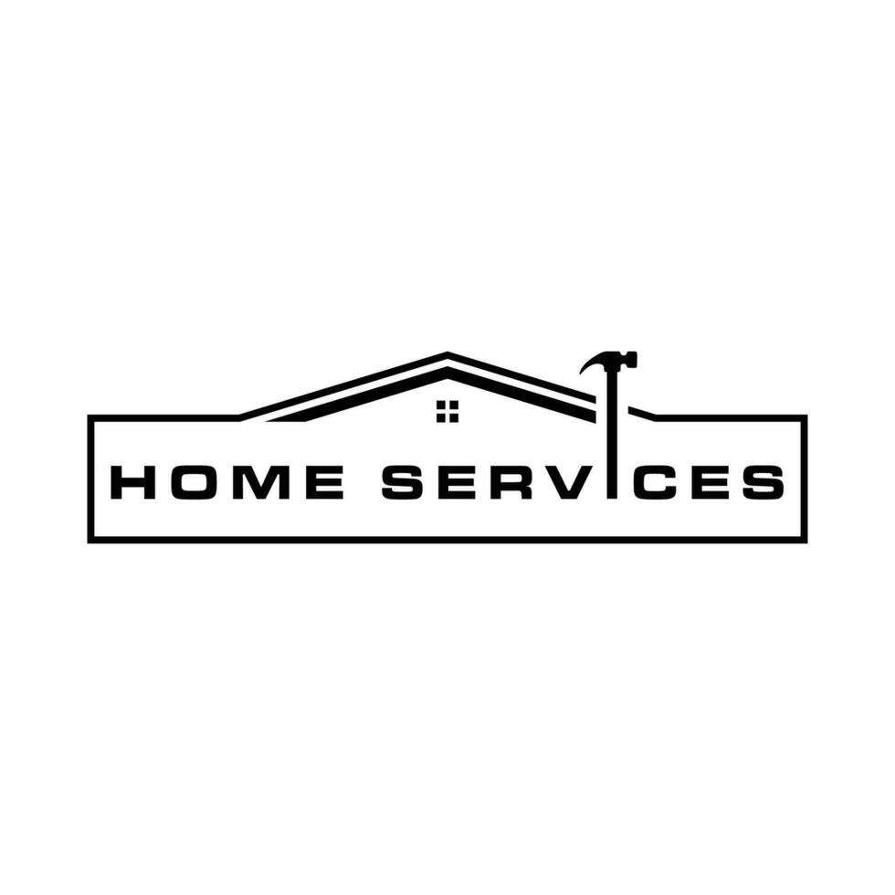 home service logo template, home service vector element