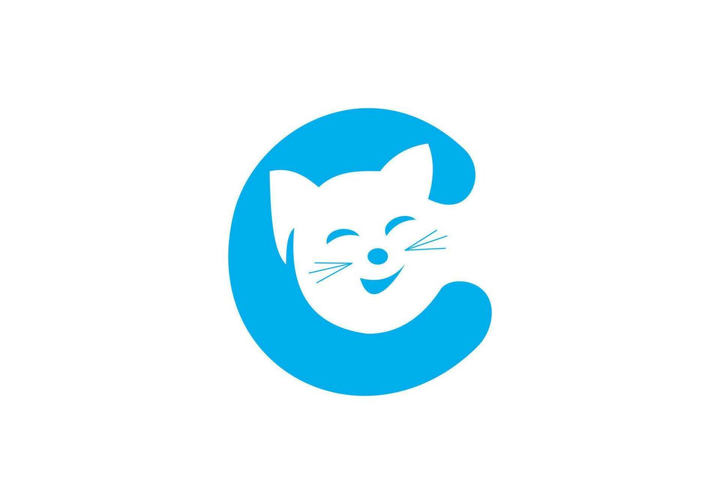 this is a cat logo design for your business vector