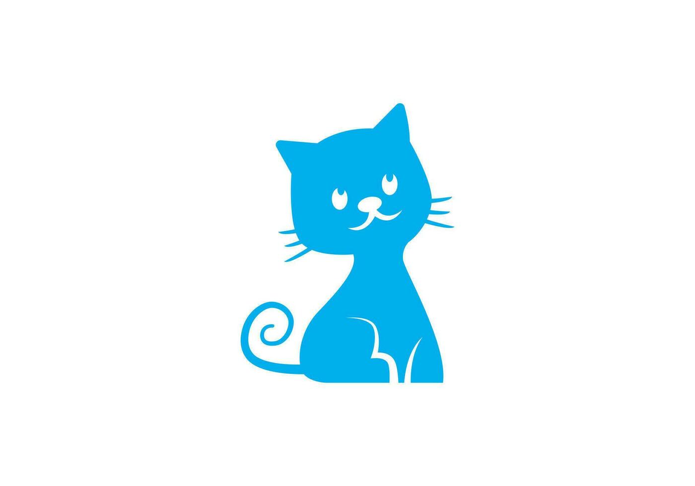 this is a cat logo design for your business vector