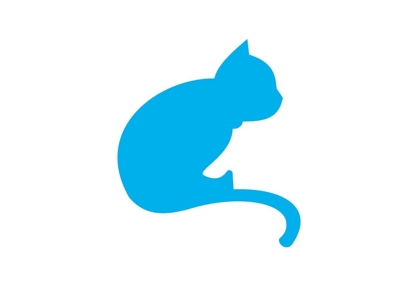 this is a cat logo design for your business vector