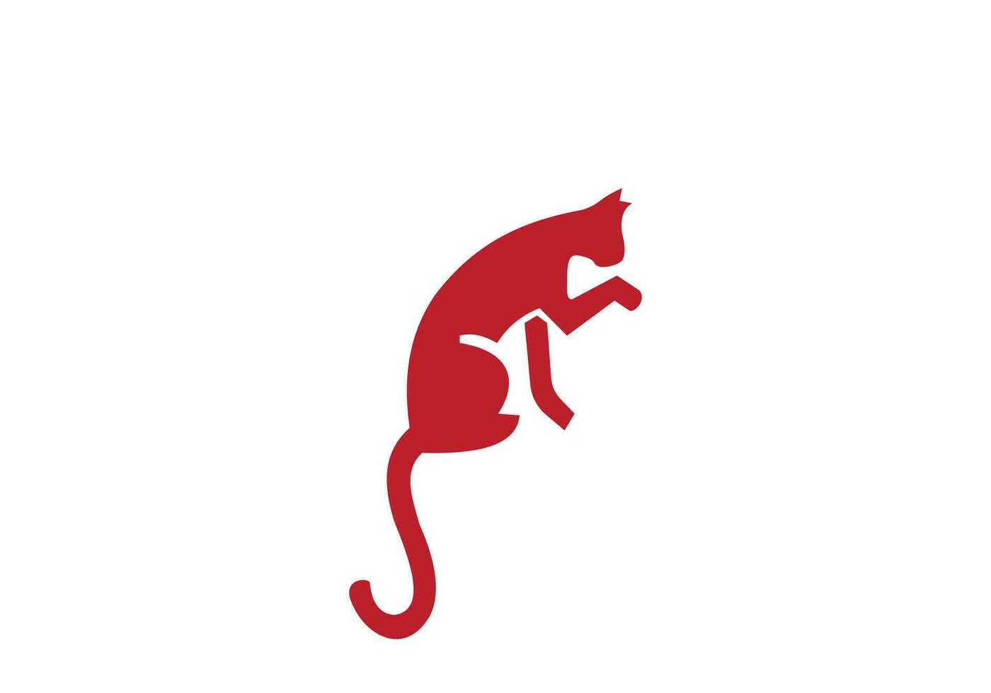 esta es un gato logo diseño para tu negocio vector