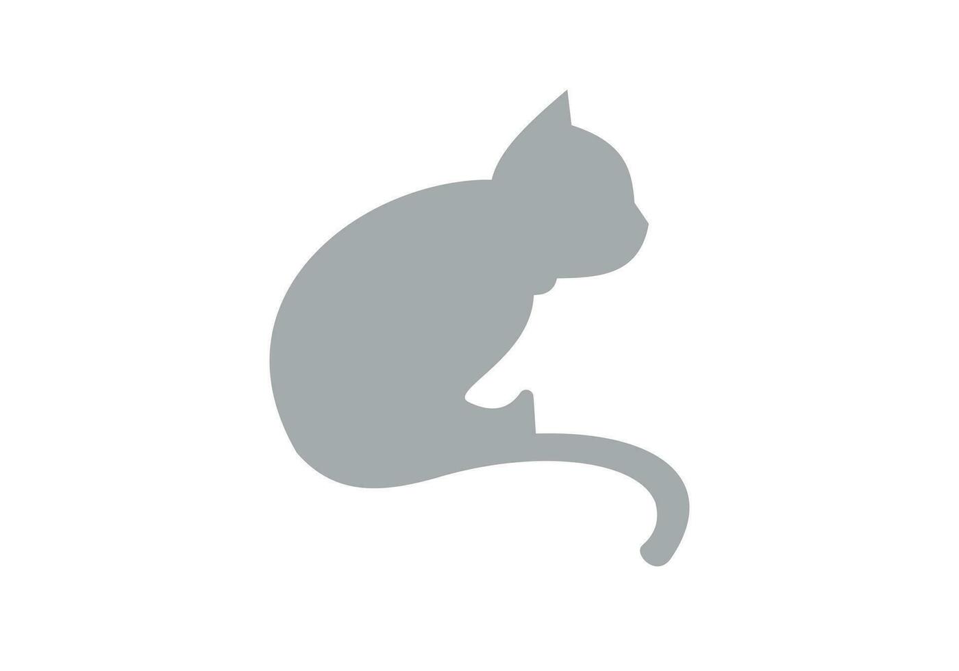 esta es un gato logo diseño para tu negocio vector