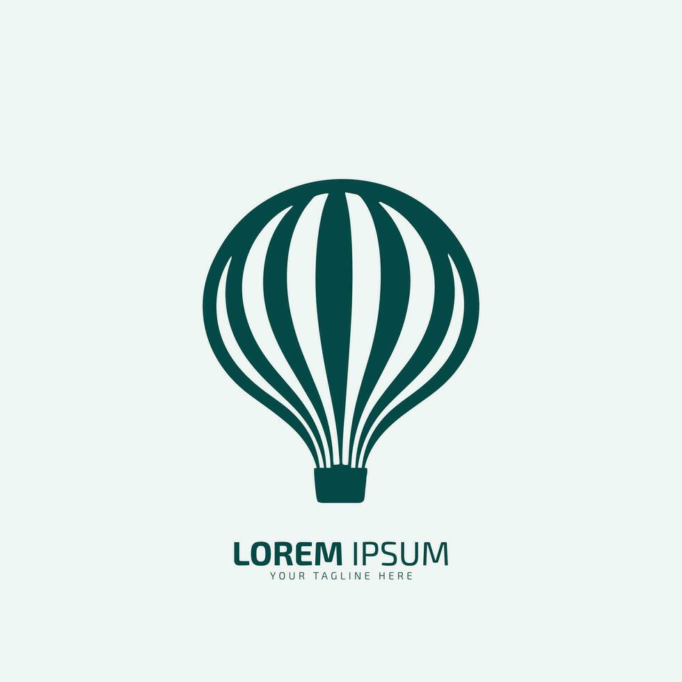 Hot air balloon logo template Vector illustration. hot air balloon icon