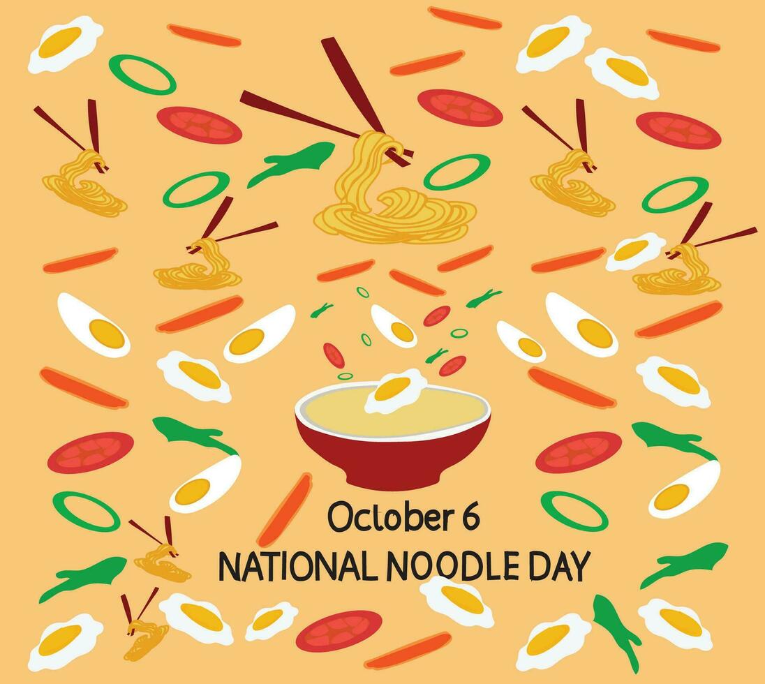 National Noodle Day vector illustration 29569985 Vector Art at Vecteezy