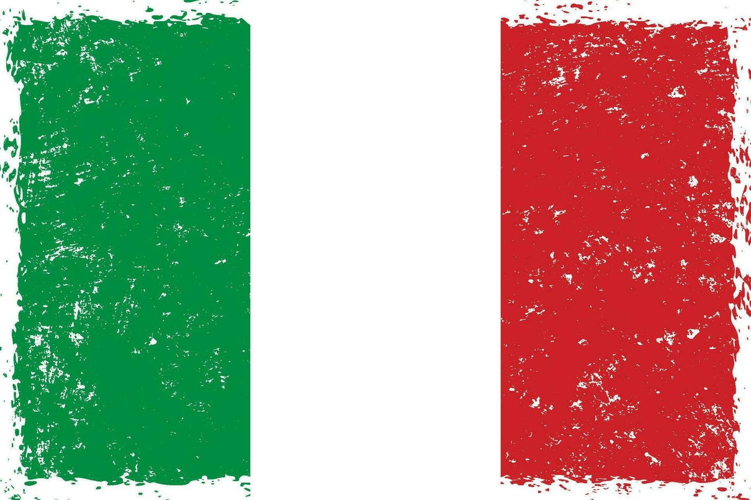 Italia bandera grunge afligido estilo vector