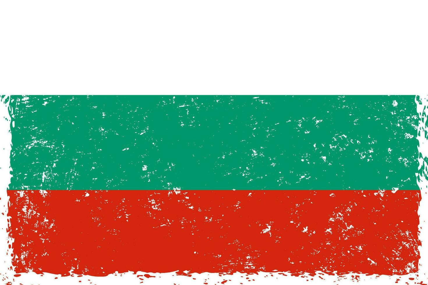 Bulgaria bandera grunge afligido estilo vector