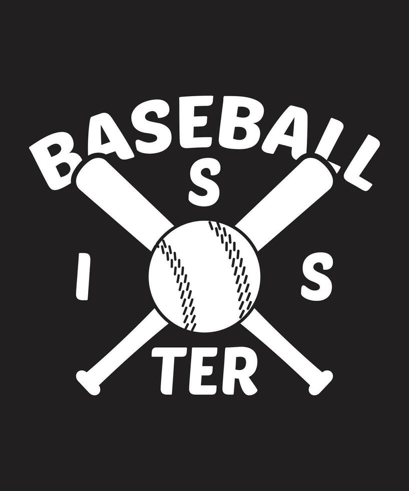 Baseball Tshirt design vector. Use for T-Shirt, mugs, stickers, Cards, etc vector