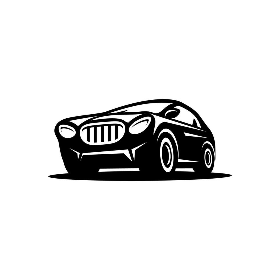 vector desain mobil sport simple on white background