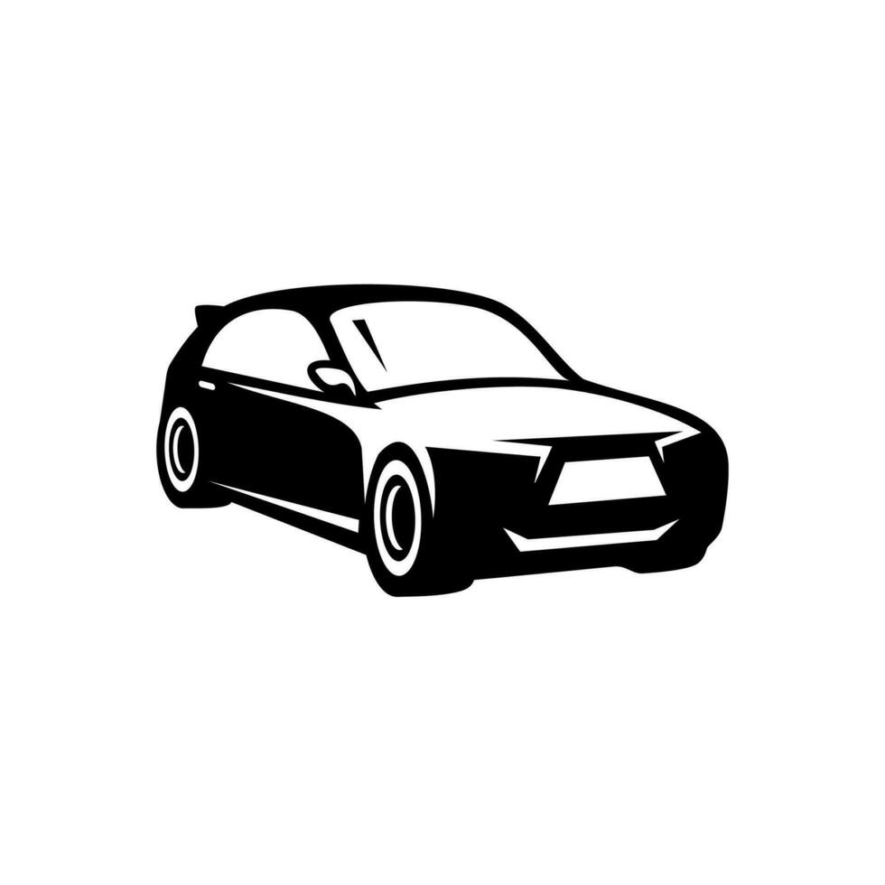 vector desain mobil sport simple on white background