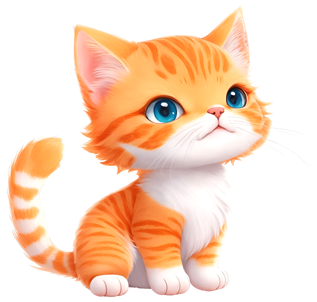 Cute cat adorable. AI Generative png