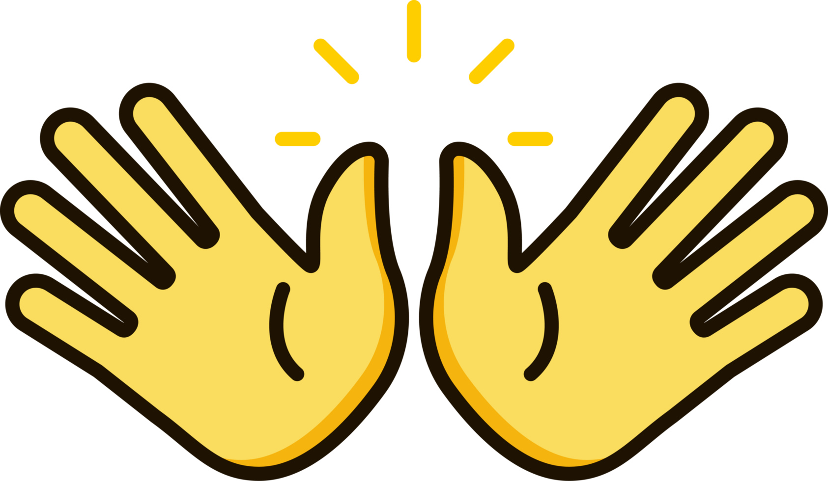 open hands icon emoji sticker png