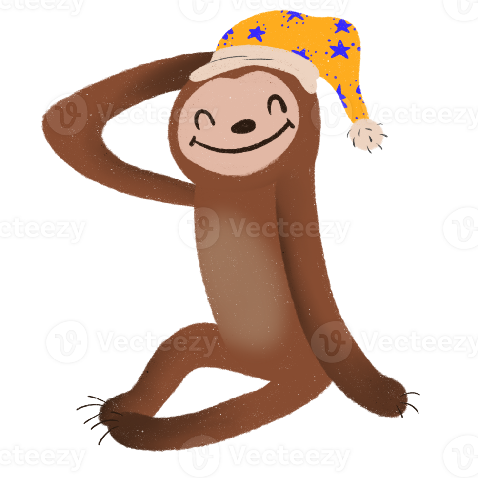 cute sloth cartoon png